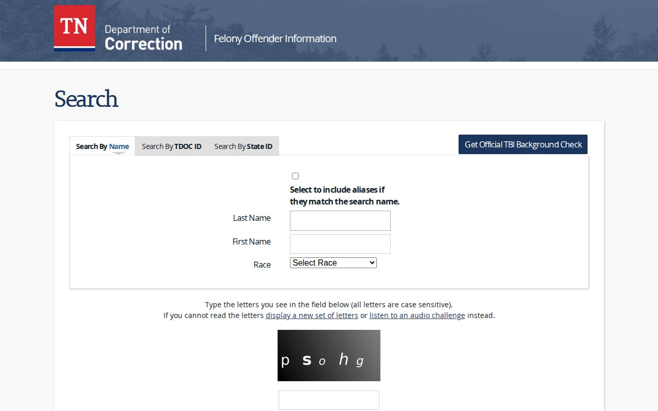 Clay County released inmate lookup fields on Tennessee FOIL
